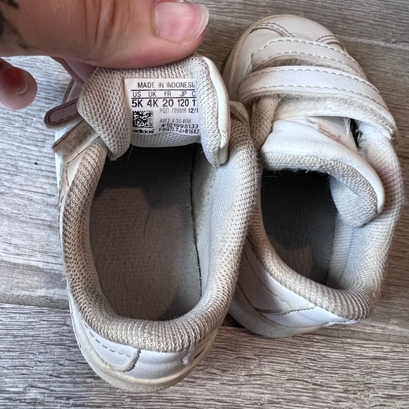 Adidas Toddler Stripe Velcro Shoe 5c - Picture 5 of 5